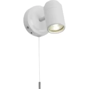 GU10 Single Spotlight - Matt White 230V IP44 20W