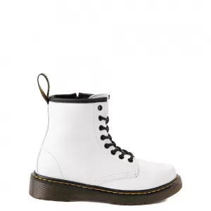 Dr Martens Childrens 1460 8 Lace Boot - White, Size 1 Older