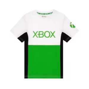 Xbox Childrens/Kids Colour Block T-Shirt (7-8 Years) (White)