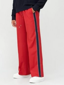 Tommy Hilfiger Icon Bistretch Wool Flared Pants - Red