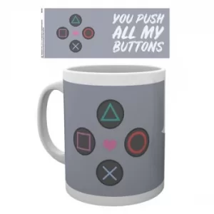 Playstation Push My Buttons Mug