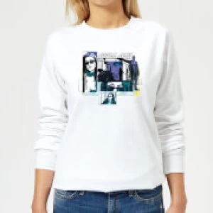 Marvel Knights Jessica Jones Comic Panels Womens Sweatshirt - White - XL