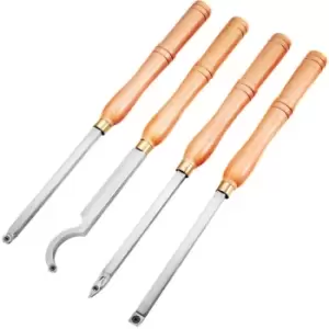 VEVOR 4 PCS Wood Turning Tools Carbide Chisels Turning Lathe Chisels Accurate