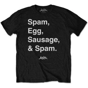 Monty Python - Spam Mens X-Large T-Shirt - Black