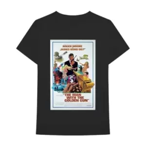 James Bond 007 - The Man With The Golden Gun Poster Unisex XX-Large T-Shirt - Black