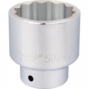 Draper 3/4" Drive Polished Finish Bi Hexagon Socket Metric 3/4" 50mm