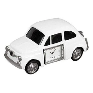 Miniature Clock - White Car