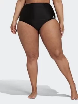 adidas Sh3.ro Tankini Bottoms (plus Size), Black/White, Size 1X, Women