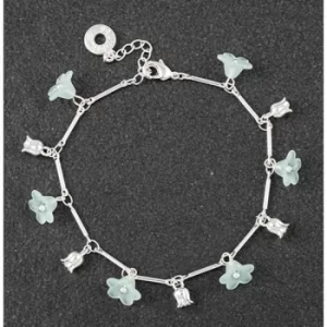 Forever Petals Dainty Flowers Bracelet Mint