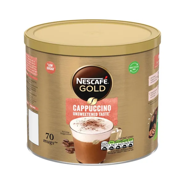 Nescafe Gold Unsweetened Cappuccino Tin Coffee 1kg