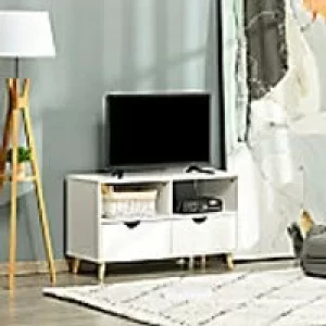 Homcom TV Stand White 390 x 580 mm