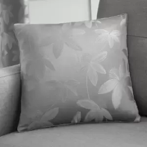 Curtina Romolo Embroidered Silver Cushion Silver