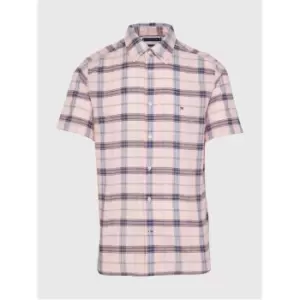 Tommy Hilfiger Co/Li Tonal Check Rf Shirt S/S - Pink