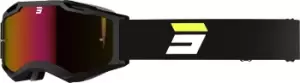 Shot Iris 2.0 Tech Motocross Goggles, black-yellow, black-yellow, Size One Size