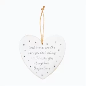 Sass & Belle Good Friends Are Like Stars Heart Plaque