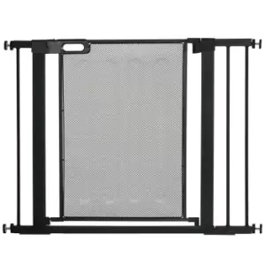 PawHut Pressure Fit Safety Pet Gate for Doorways and Staircases (75-103cm) - Black