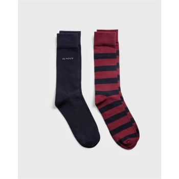 Gant Stripe Socks 2Pk 00 - Red 605