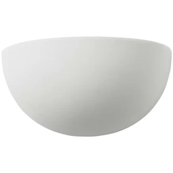 Endon Pride - 1 Light Indoor Wall Uplighter Unglazed Ceramic, E27