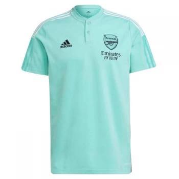 adidas Arsenal Training Polo Shirt 2021 2022 Mens - Mint