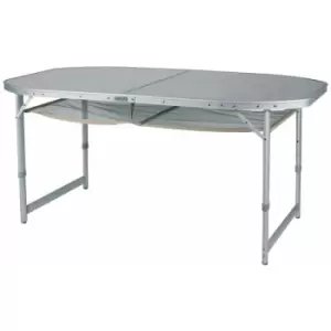 Camping Table Crouzet 150x80cm Eurotrail Silver