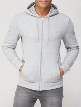 Farah Melange Zip Through Hoodie