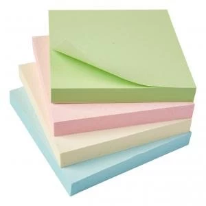 Eco Repositionable Notes 76x76mm Re Move Pastel Pack 12 938187