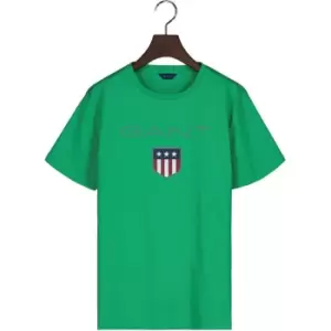 Gant Shield Logo T Shirt - Green