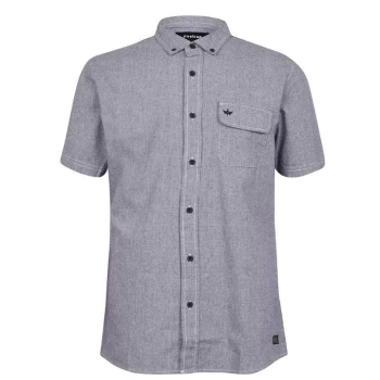 Firetrap Gingham Shirt Mens - Navy/White