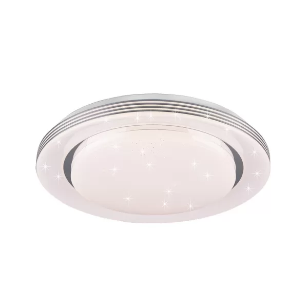 Atria Modern 48cm Decorative Flush Ceiling Light White 3000-6000K Remote control