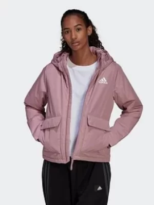 adidas Bsc Sturdy Hooded Jacket, Purple, Size S, Women