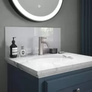 Pearl Shimmer Glass Bathroom Splashback 600mm X 250mm X 4mm