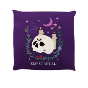 Grindstore Stay Spiritual Cushion (One Size) (Purple/White/Green)