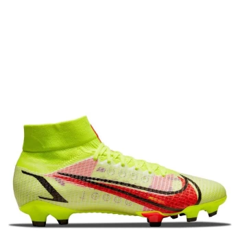 Nike Mercurial Superfly Pro DF FG Football Boots - Volt/Crimson