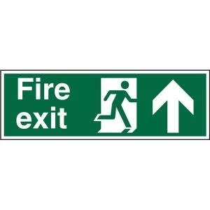 Stewart Superior SP129SRP Screw Plastic Sign 600x200 Fire Exit Man