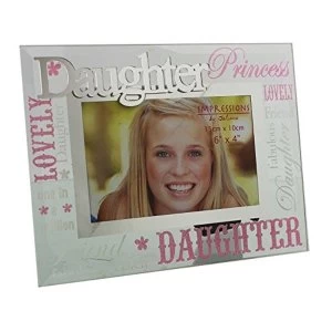 6" x 4" - Glass Photo Frame - Daughter