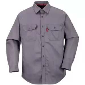 Portwest - FR89GRR4XL - sz 4XL Bizflame 88/12 FR Shirt - Grey - Grey