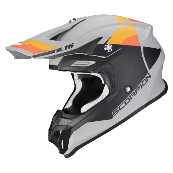 Scorpion VX-16 Evo Air Spectrum Matt Grey-Orange Offroad Helmet S