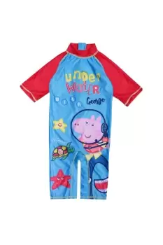 Baby Under Water George Pig One Piece Swimsuit