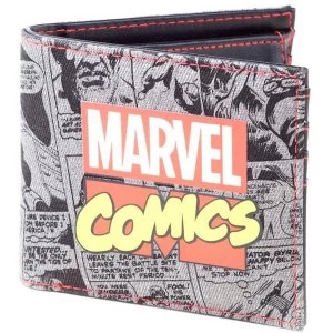 Marvel Comics - Retro Classic Comic Book All-over Print Bi-fold Wallet (Multi-colour)