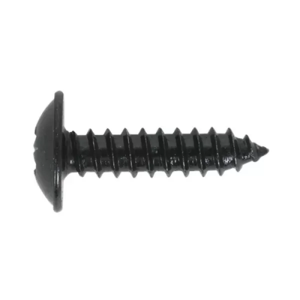 Sealey BST4813 Self Tapping Screw 4.8 x 13mm Flanged Head Black Pozi BS 4174