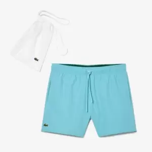 Lacoste Logo-Appliqued Shell Swim Shorts - 6/XL