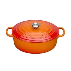 Le Creuset Signature Cast Iron Oval Casserole 29cm Volcanic