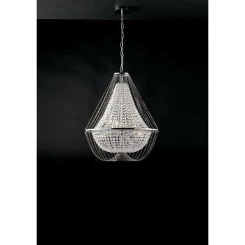 Fan Europe Lighting - Fan Europe Vienna - Crystal K9 Chandelier, 60cm Diameter, Chrome, E14