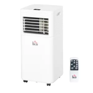 HOMCOM 1122W Compact Portable Mobile Air Conditioner Unit Cooling Dehumidifying Ventilating w/ Fan Remote LED Display 24 Hr Timer Auto Shut-Down