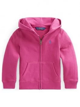 Ralph Lauren Girls Classic Zip Through Hoodie - Pink