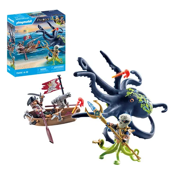 Playmobil 71419 Pirates: Pirate Vs. Deeper - Battle With The Giant Octopus