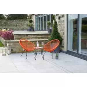 Rio 2 Seater Garden Bistro Set - Orange