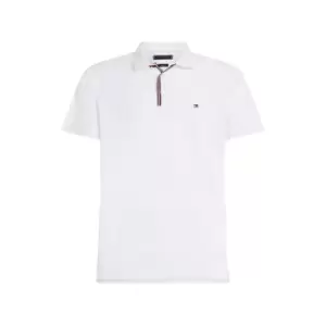 Tommy Hilfiger Rwb Placket Tipping Reg Polo - White