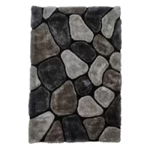 Think Rugs Noble House Rug Pebbles 5858 Grey Cobalt 120X170cm