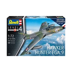 Hawker Hunter FGA9 100 Years RAF (British Legends) 1:72 Revell Model Kit